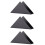 3Pcs Stainless Steel Vertical Triangular Paper Towel Holder 9