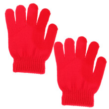kinderhandschuhe herbst winter einfarbig gestrickt warm 4–12 jahre rot