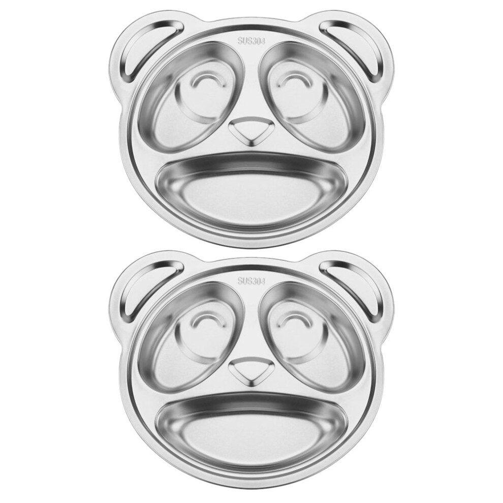 8 Pcs Stainless Steel Divided Food Plate For Toddlers And Kids Iplusmile