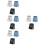 12 Pcs Home Desk Calendars Plan Arrangement Assorted Colors 7