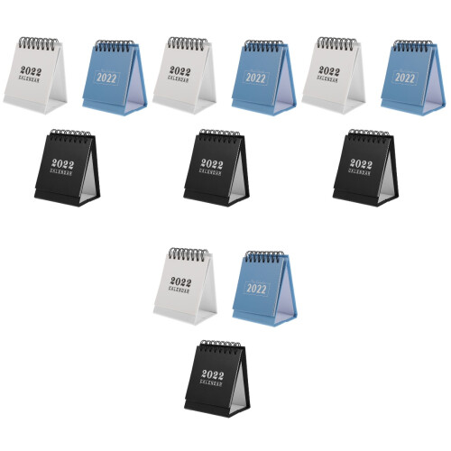 12 Pcs Home Desk Calendars Plan Arrangement Assorted Colors 2