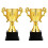 10 Pcs Kids Competition Trophy Portable Plastic Award 1