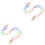 2Pcs Acrylic Chain Extension Replacement For Bag Accessory 3