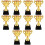 10 Pcs Kids Competition Trophy Portable Plastic Award 9