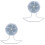 2Pièces Roue Anti-Bruit En PP Pour Hamster Jeu Exercice 5