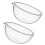8 Pcs Glass Bowl Fruit Salad Dessert Container Transparent Tableware 1