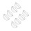 8 Pcs Glass Bowl Fruit Salad Dessert Container Transparent Tableware 10