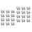 80 Pcs Speaker Corner Guard Iron Anti-Collision Protector 7