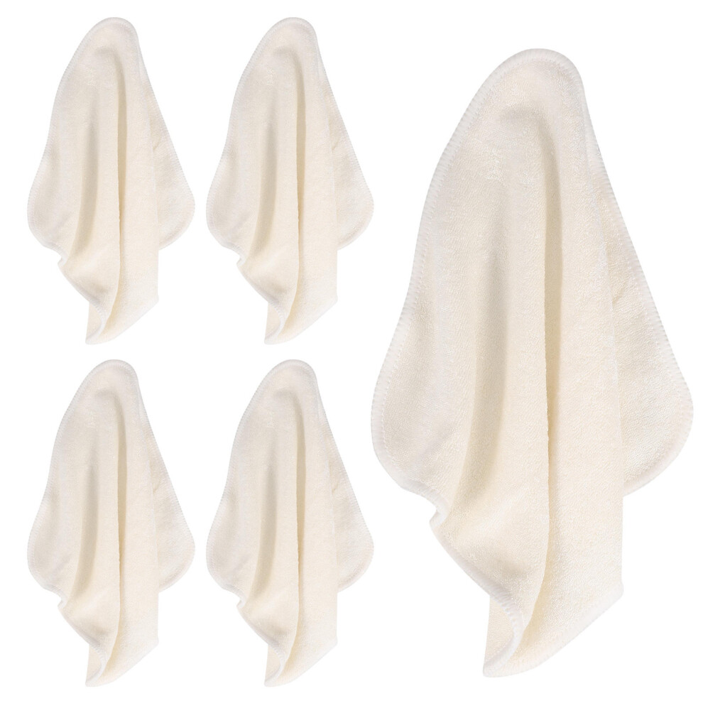 Inoomp 5Pcs Exfoliating Washcloth Body Scrubber Face Cleaning Cloth