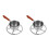 2Pcs Stainless Steel 300Ml Mini Milk Pan With Spout 10