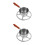 2Pcs Stainless Steel 300Ml Mini Milk Pan With Spout 5