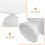 3Pcs Ceramic Cake Stand Plate High Base Fruit Snack Tray Holder 6