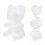 2pcs Polystyrene Bear Mould Craft Balls 20cm H 13cm W 8