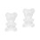 2pcs Polystyrene Bear Mould Craft Balls 20cm H 13cm W 4