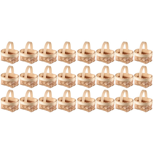 24 Pcs Decorative Tiny Woven Baskets Multi-Function Candy Household 1
