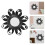 2Pcs Simple Rattan Wall Mirror For Bedroom Home Decor 7