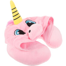 2Pcs U Shaped Travel Pillow With Hood For Neck Support