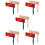 10 Pcs Wooden Ratchet Spinners Handheld Percussion Instrument 8