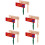 10 Pcs Wooden Ratchet Spinners Handheld Percussion Instrument 6