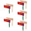 10 Pcs Wooden Ratchet Spinners Handheld Percussion Instrument 10