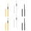 6Pcs Makeup Lipstick Brushes With Lids For Women Eyeshadow Application 6