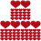 90 Pcs Wool Felt Heart Crafts Patches Multipurpose Diy Decor 2