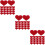 90 Pcs Wool Felt Heart Crafts Patches Multipurpose Diy Decor 9