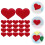 90 Pcs Wool Felt Heart Crafts Patches Multipurpose Diy Decor 11
