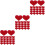 90 Pcs Wool Felt Heart Crafts Patches Multipurpose Diy Decor 5