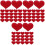 90 Pcs Wool Felt Heart Crafts Patches Multipurpose Diy Decor 3