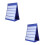 2Pcs 43X33Cm Desktop Pocket Chart With 20Pcs White Cards Small 9