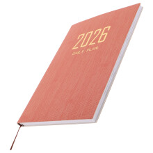 5Pcs 1 Book 2026 Planner: A5 Weekly Daily Calendar Notebook Pu