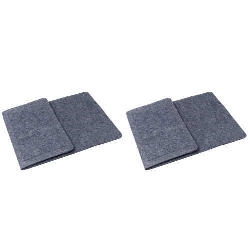 2 Pcs Bedside Caddy Felt Hanging Storage Organizer With Pockets 1