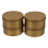 4Pcs Large Round Golden Tin Box Airtight Cookie Candy Storage Container 1