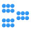 18 Pcs Rubber Flat Disc Spot Markers For Sports Training 8