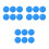 18 Pcs Rubber Flat Disc Spot Markers For Sports Training 7