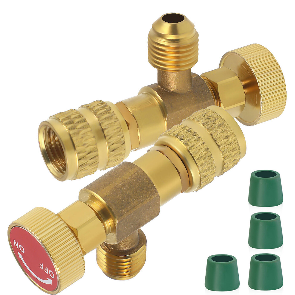 8 Pcs Refrigerant Charging Safety Valve Replacement For R410 5/16 Inch 033759309780