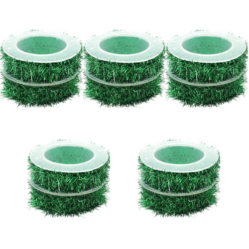 10 Rolls Christmas Tree Hanging Decor Ribbon With Snowflake Pattern 2