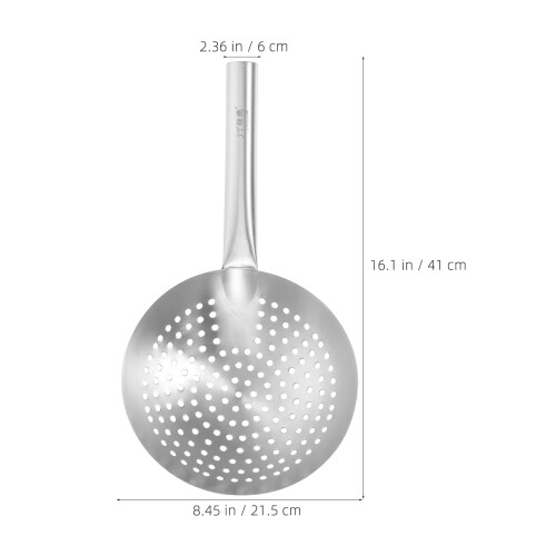 4Pcs Stainless Steel Fine Mesh Oil Strainer Spoon 1