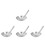 4Pcs Stainless Steel Fine Mesh Oil Strainer Spoon 10