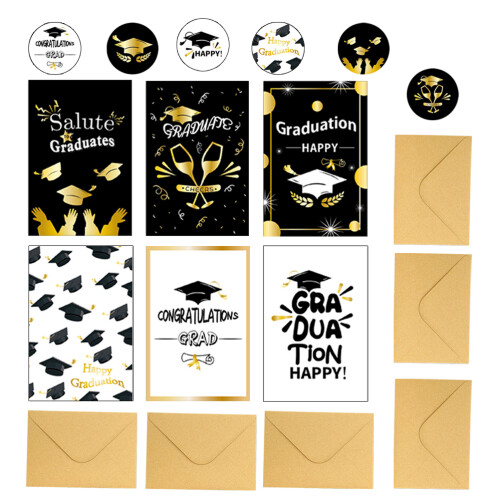 2 Sets Graduation Delicate Paper School