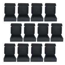 24Stk Praktische Schwarze Umzugs- & Aufbewahrungsboxen
