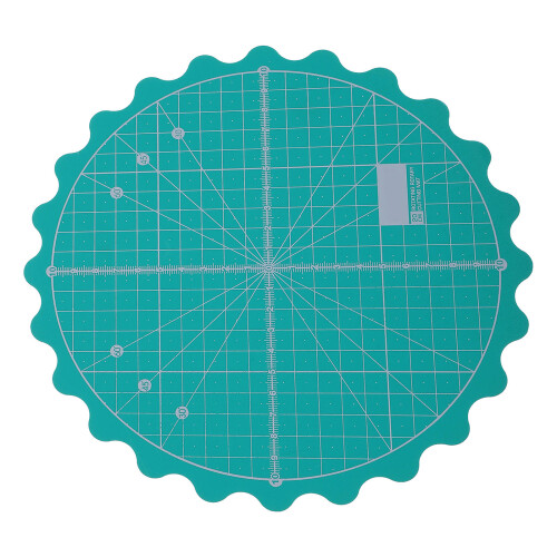 3 Pcs Fabric Self- Round Rotating Cutting Mat 2