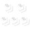 10 Pcs Wash Basin Guards Water Barrier To Prevent Splashing 2