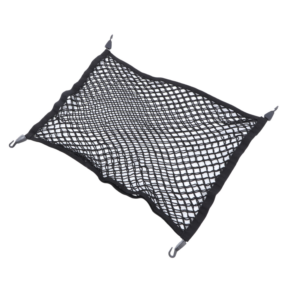 Tesla Model X Rear Trunk Cargo Net Nylon Mesh With 4 Hook Holder 4941352139900