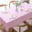 Waterproof Oil Proof Heat Resistant Nordic Tablecloth Solid Color 5