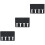 3Pcs Wall Mounted Hair Clipper Holder Bracket 7
