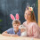 Multi Flower Headband Bunny Ears for Women Easter Decoration 5