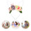 Multi Flower Headband Bunny Ears for Women Easter Decoration 3