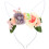 Multi Flower Headband Bunny Ears for Women Easter Decoration 1